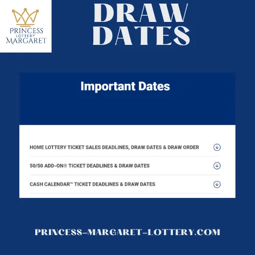 princess margaret lottery 2023 draw dates