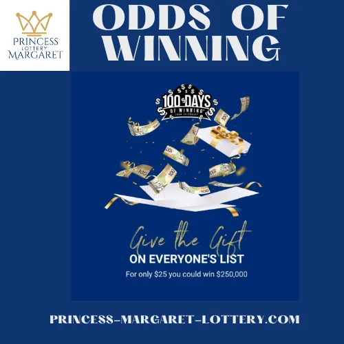 what are the odds of winning princess margaret lottery - 100 days